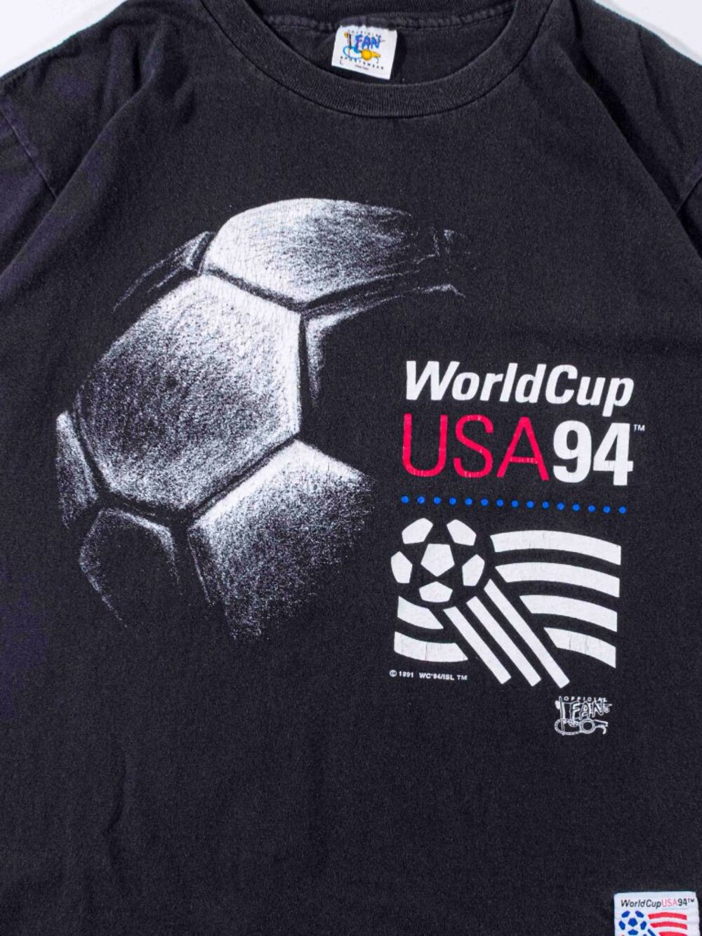 Vintage 1994 World Cup USA Soccer T-Shirt L Fan Sportswear 90s Blokecore Futbol - Picture 4 of 10